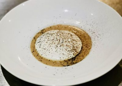 Cappuccino châtaignes – topinambours et chantilly à la truffe