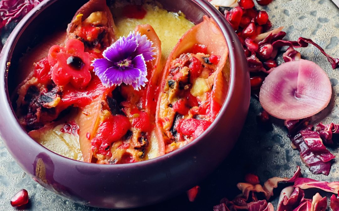 Conchiglionnis roses à la fêta et à la betterave, sauce au cidre rosé