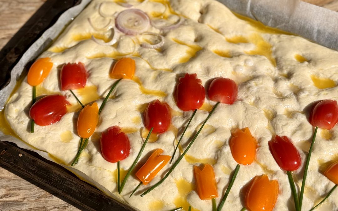 Focaccia maison à l’huile d’olive & aux herbes